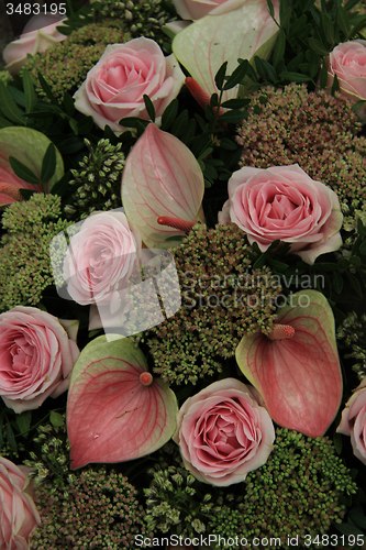 Image of Pink wedding arrangement