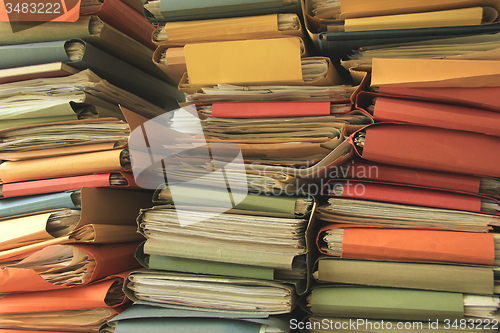 Image of Stacked office files