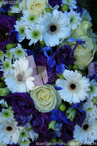 Image of Bridal arrangement in blue and white