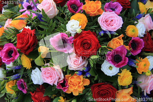 Image of Bright colored bridal flowers