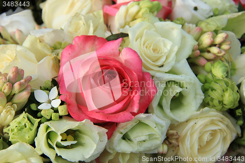 Image of Pink and white bridal arrangement