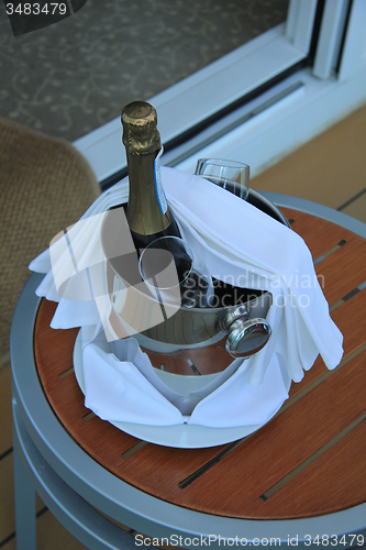 Image of Bottle of champagne