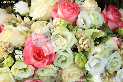 Image of Pink and white bridal arrangement