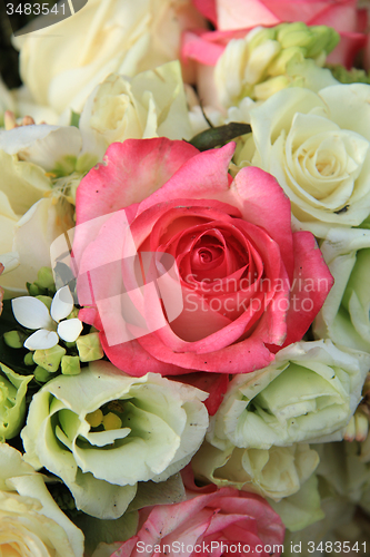 Image of Pink and white bridal arrangement