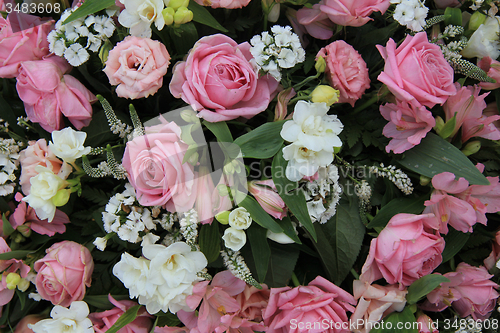 Image of Pink and white bridal arrangement