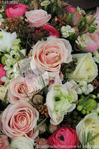 Image of Pink and white bridal arrangement