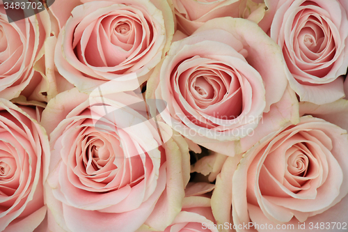 Image of pink wedding arrangement