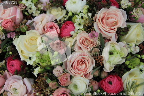 Image of Pink and white bridal arrangement