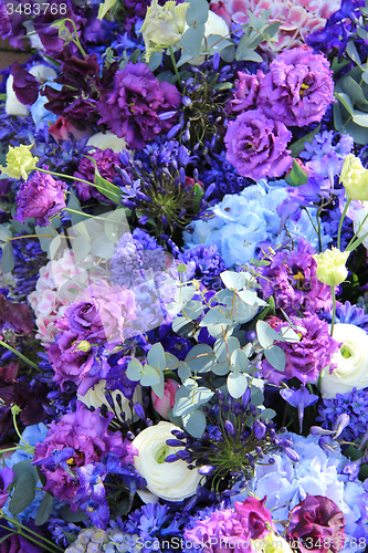 Image of Blue wedding arrangement