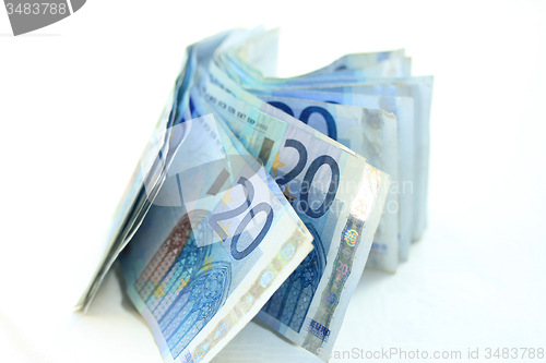 Image of 20 euro banknotes