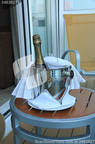 Image of Bottle of champagne