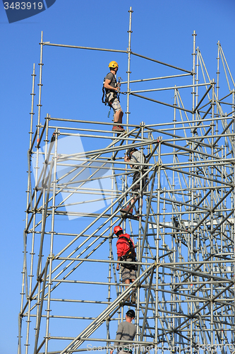 Image of Scaffolding workers