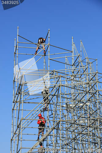 Image of Scaffolding workers