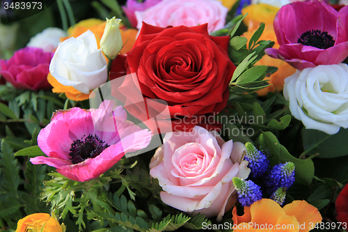 Image of Bright colored bridal flowers