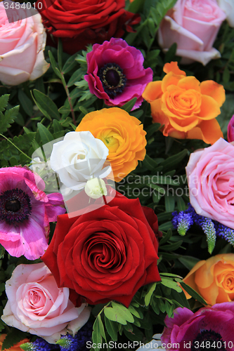 Image of Bright colored bridal flowers