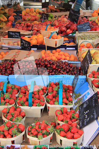 Image of Fruit stall at the market
