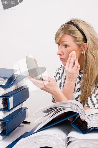Image of Successful business woman working