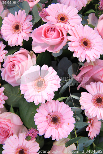 Image of Pink bridal flowers