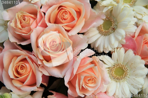 Image of Roses and gerberas wedding flowers