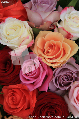 Image of Mixed bridal roses