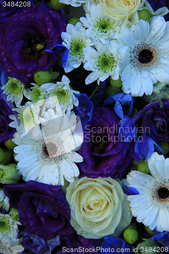 Image of Bridal arrangement in blue and white