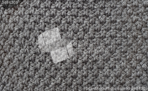 Image of Seed stitch in grey wool