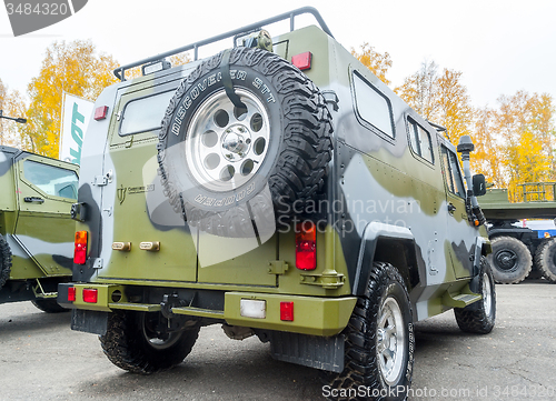 Image of VPK-233115 Tiger-M armored vehicle. Rear view