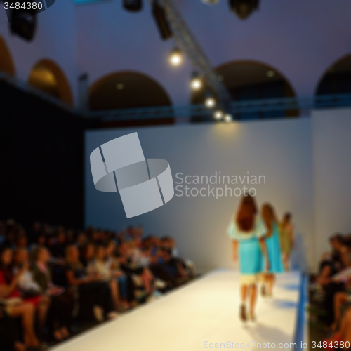 Image of Fashion runway out of focus