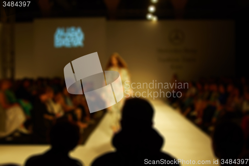 Image of Fashion runway out of focus