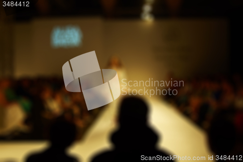 Image of Fashion runway out of focus