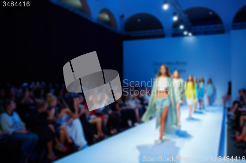 Image of Fashion runway out of focus