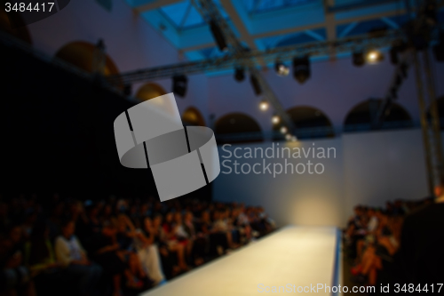 Image of Fashion runway out of focus