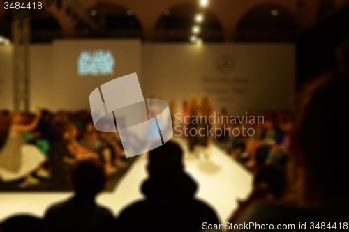 Image of Fashion runway out of focus