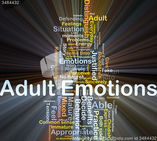 Image of Adult emotions background concept glowing