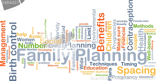 Image of Family planning background concept