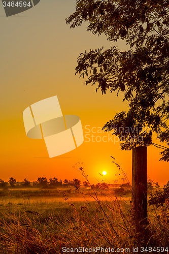 Image of Countryside sunrise an early morning