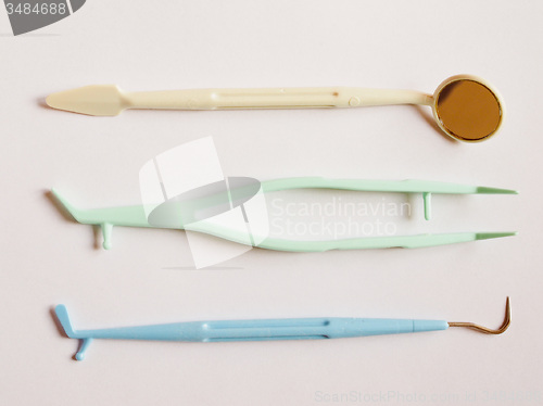 Image of Retro look Dentist tools