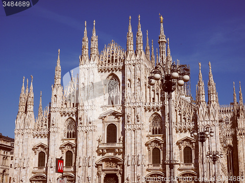 Image of Retro look Milan Cathedral