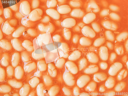 Image of Retro looking Baked beans