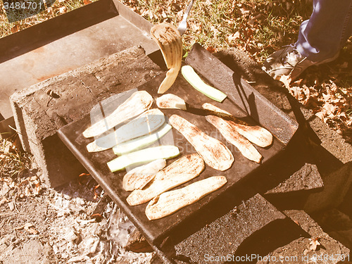 Image of Retro looking Barbecue picture