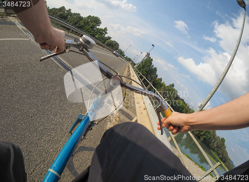 Image of Riding a bike