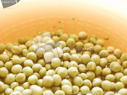 Image of Retro looking Green peas