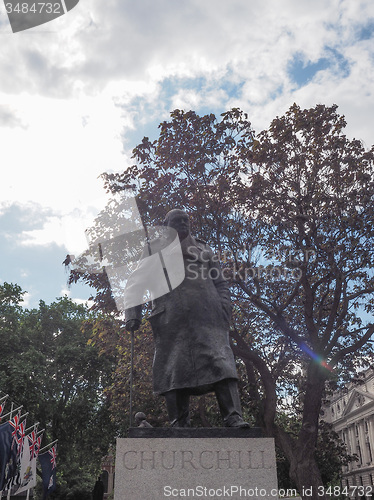 Image of Churchill statue in London