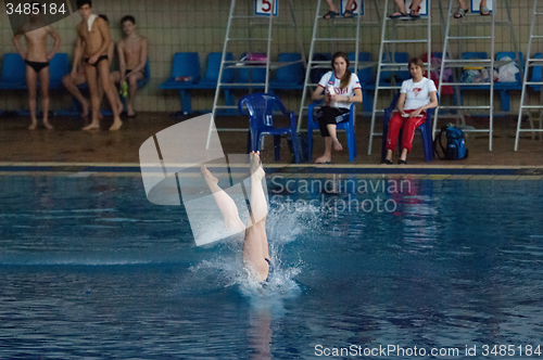 Image of Into the pool