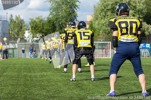 Image of Raiders team. Nizhny Novgorod city. Russia