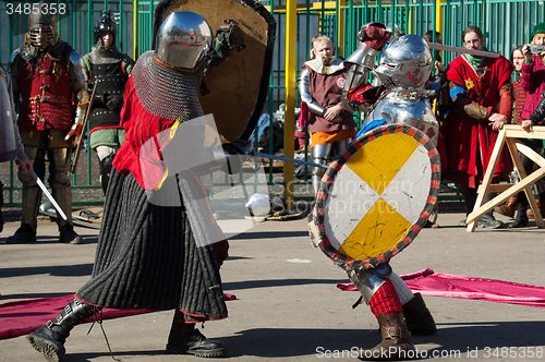 Image of Two knights fight