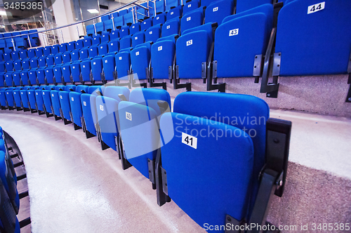 Image of Numbered seats in row
