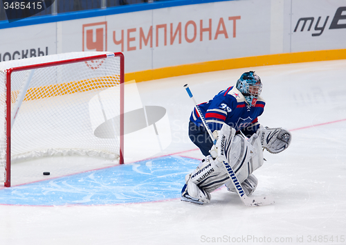 Image of Maxim Sokolov (39), goaltender of SKA Legend team