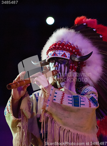 Image of Indian man with flute