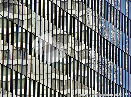 Image of Reflections on glass building